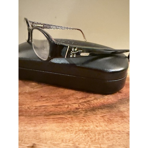 Coach Women Eyeglasses Frame ANNABEL 530 Black 135 Glasses Frame Leather Case - Picture 1 of 12